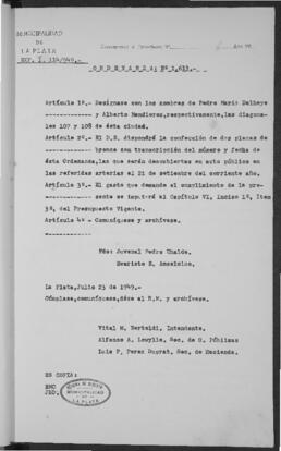 Ordenanza n° 1613 de 1949