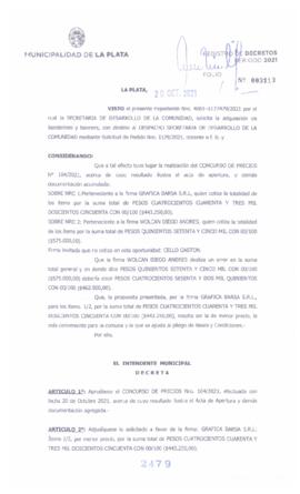 Decreto nº 2479 de 2021, GARRO, Julio cesar