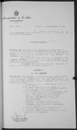 Ordenanza n° 8370 de 1994
