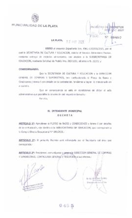 Decreto nº 455 de 2021, GARRO, Julio cesar