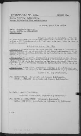 Ordenanza n° 3491 de 1966