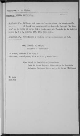 Ordenanza n° 1846 de 1949