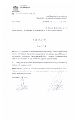Ordenanza nº 12367 de 2022