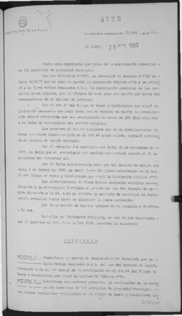 Ordenanza n° 4775 de 1980