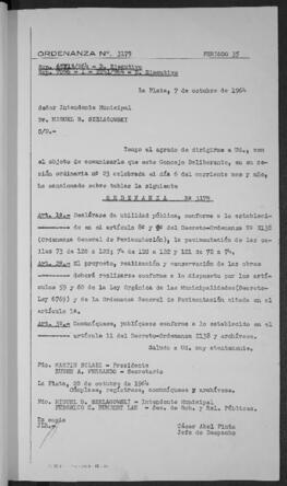 Ordenanza n° 3179 de 1964