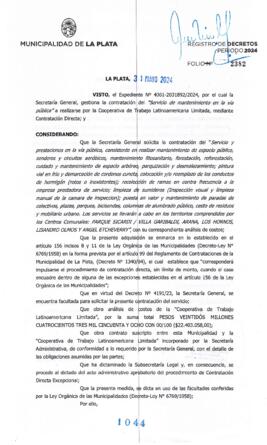 Decreto nº 1044 de 2024, ALAK, Julio Cesar