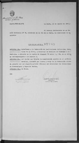 Ordenanza n° 7745 de 1991