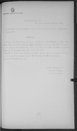 Ordenanza n° 87 de 1926
