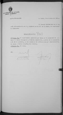 Ordenanza n° 7868 de 1992