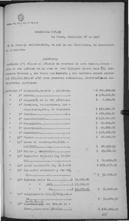 Ordenanza n° 0113 de 1927