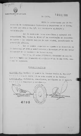 Ordenanza n° 4796 de 1980