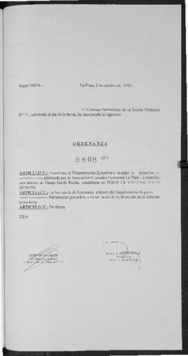 Ordenanza n° 8808 de 1997