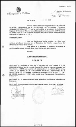 Decreto n° 2002 de 2005, Alak, Julio Cesar