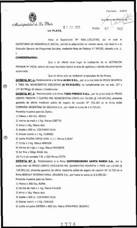 Decreto n° 774 de 2005, Alak, Julio Cesar