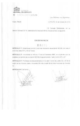 Ordenanza nº 11871 de 2019