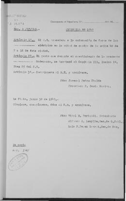 Ordenanza n° 1542 de 1949