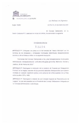 Ordenanza nº 12204 de 2022