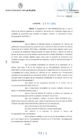 Decreto nº 3315 de 2024, ALAK, Julio Cesar