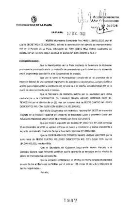 Decreto nº 1987 de 2020, GARRO, Julio cesar