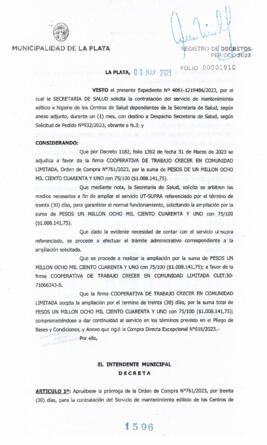 Decreto nº 1596 de 2023, GARRO, Julio cesar