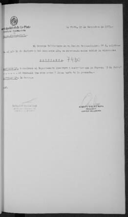 Ordenanza n° 7430 de 1989