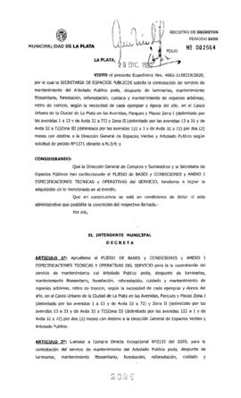Decreto nº 2021 de 2020, GARRO, Julio cesar
