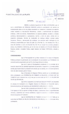 Decreto nº 1862 de 2021, GARRO, Julio cesar