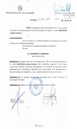 Decreto nº 4168 de 2022, GARRO, Julio cesar