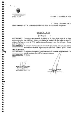 Ordenanza nº 9796 de 2004