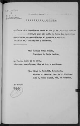 Ordenanza n° 1578 de 1949