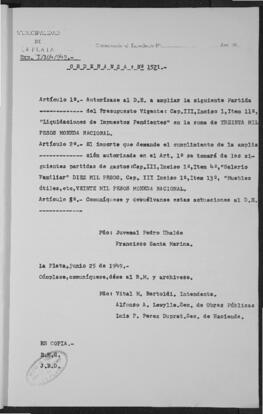 Ordenanza n° 1521 de 1949