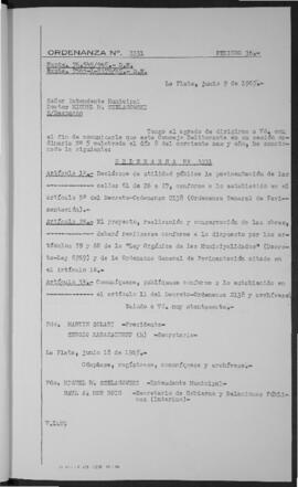 Ordenanza n° 3331 de 1965