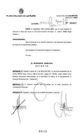Decreto nº 530 de 2021, GARRO, Julio cesar