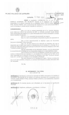 Decreto nº 559 de 2021, GARRO, Julio cesar