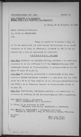 Ordenanza n° 3262 de 1964