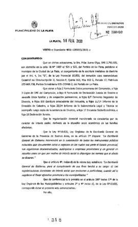 Decreto nº 318 de 2020, GARRO, Julio cesar