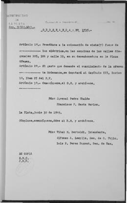Ordenanza n° 1535 de 1949