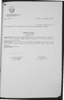 Ordenanza n° 9333 de 2001