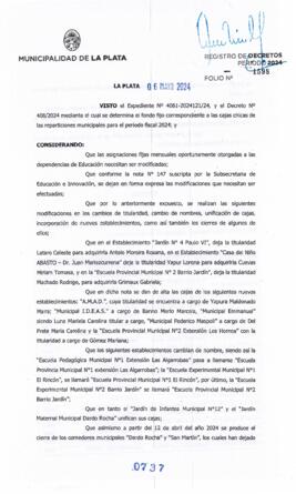 Decreto nº 737 de 2024, ALAK, Julio Cesar