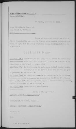 Ordenanza n° 1281 de 1949