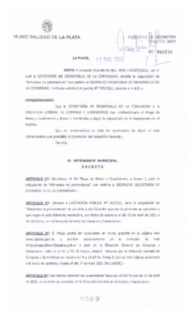Decreto nº 569 de 2021, GARRO, Julio cesar