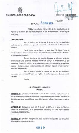 Decreto nº 949 de 2024, ALAK, Julio Cesar