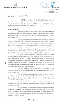 Decreto nº 3149 de 2024, ALAK, Julio Cesar