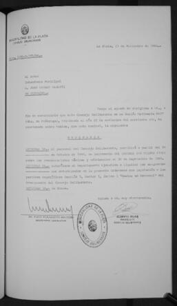 Ordenanza n° 5726 de 1984