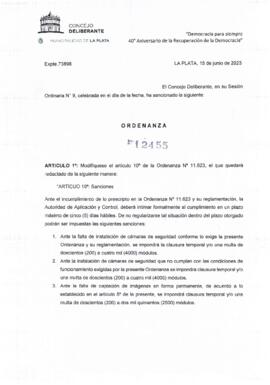 Ordenanza nº 12455 de 2023