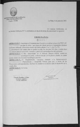 Ordenanza n° 9307 de 2001
