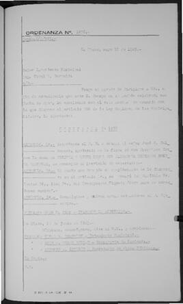 Ordenanza n° 1476 de 1949