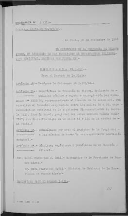 Ordenanza n° 3631 de 1968