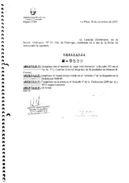 Ordenanza nº 9529 de 2002