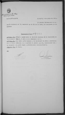 Ordenanza n° 7733 de 1991